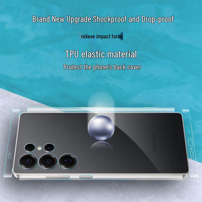 Compatible with Samsung S26 Ultra Phone: S25/24 Plus HD Transparent and S23/22 Ultra-Thin Frosted Back Film.