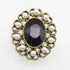 5 stuks 21 * 26 mm Ovale Parel Glas Legering Decoratieve Knoppen Haaraccessoires Kleding Diy Accessoires