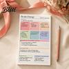 Daily Task Scheduler Page Planner A5 List To-Do for Productivity Notebook 50 And Brain Dump Journal Sturdy Writing Pad