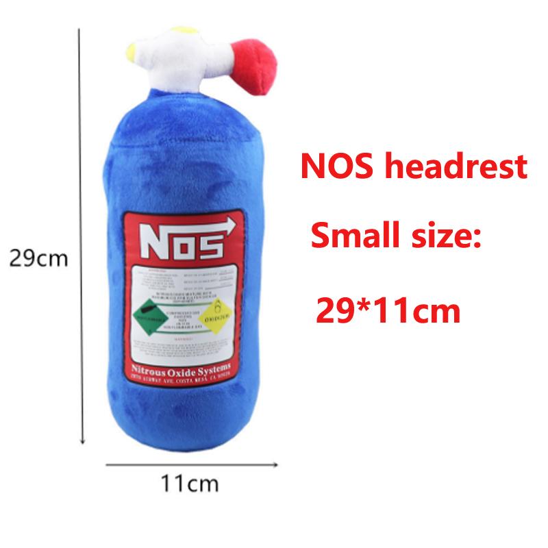 

Car seat NOS headrest pillow universal plush neck pillow cushion Nos bottle stuffed toys soft JDM cushion gifts car interior