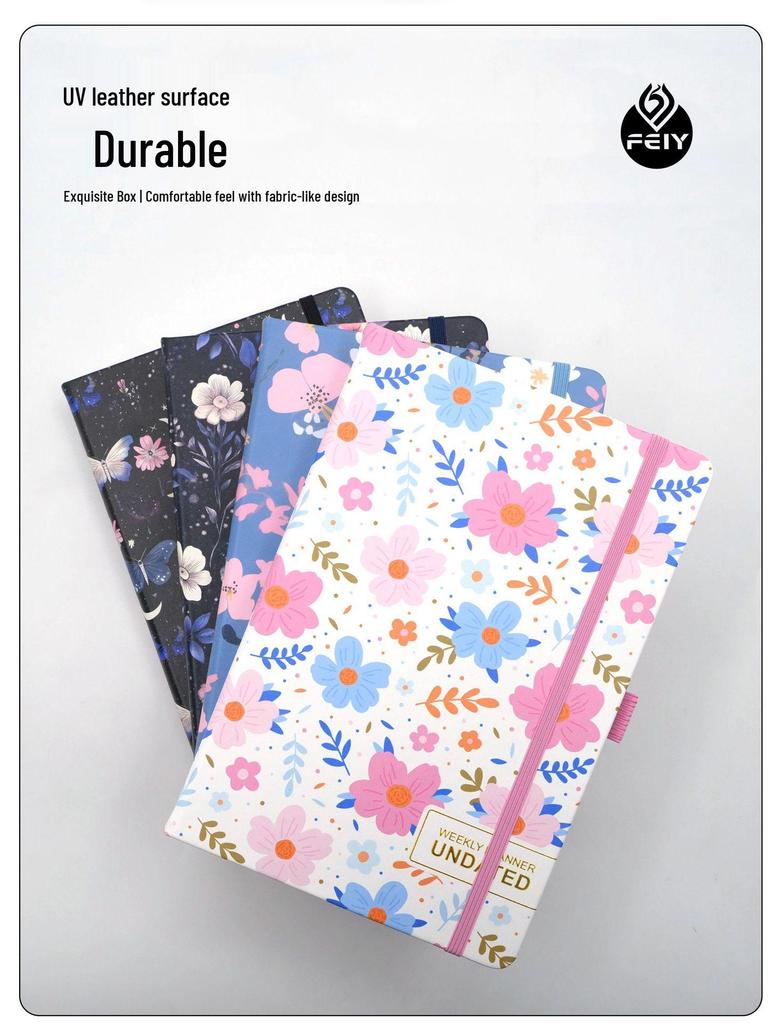 A5 Undated Weekly Planner with Customizable English Layout
