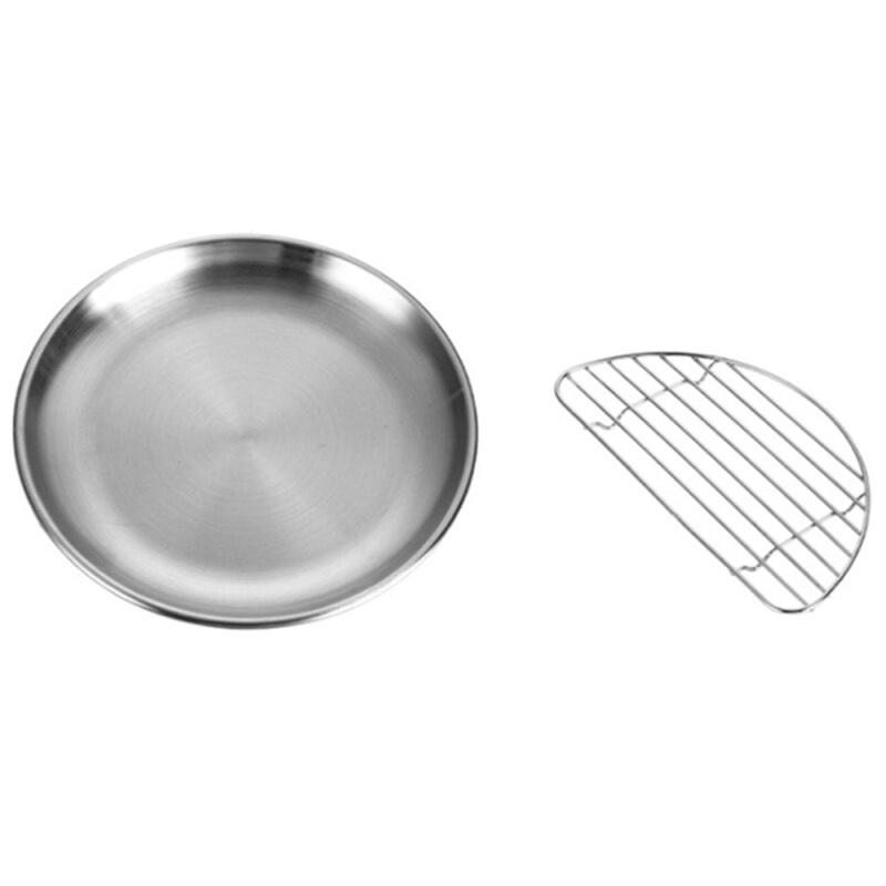 Koop Pork Chop Plate Cafe Salad Plate Stainless Steel Plate (23cm/26cm