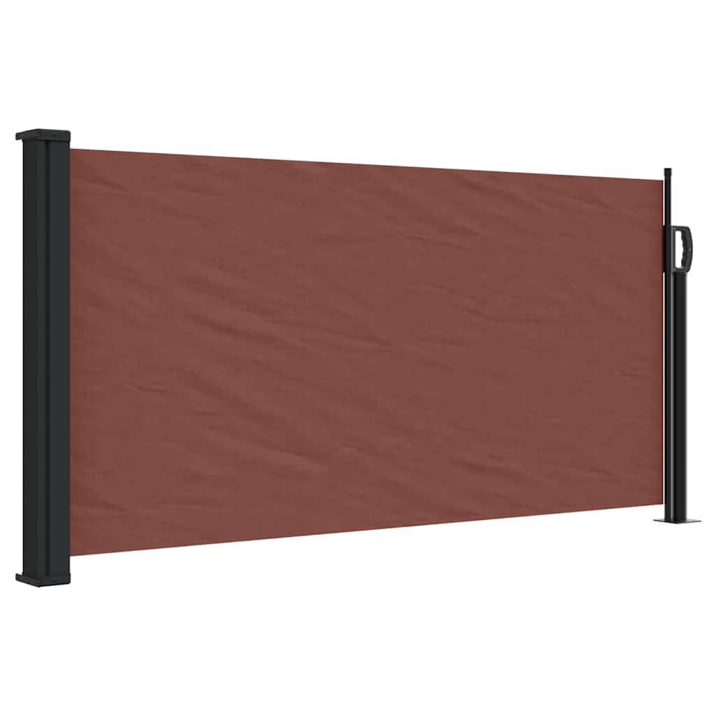 Retractable Side Awning Brown 100 X 300 Cm