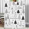 Christmas Tree, Snowflake, and Star Patterned Blanket, Polyester Fabric, Machine Washable, Suitable for Bedroom and Living Room.