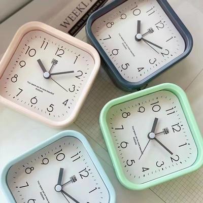Square Simple Three-dimensional Fashion Home Decoration Alarm Clock Student Digital Creative Alarm Clock Small Alarm Clock