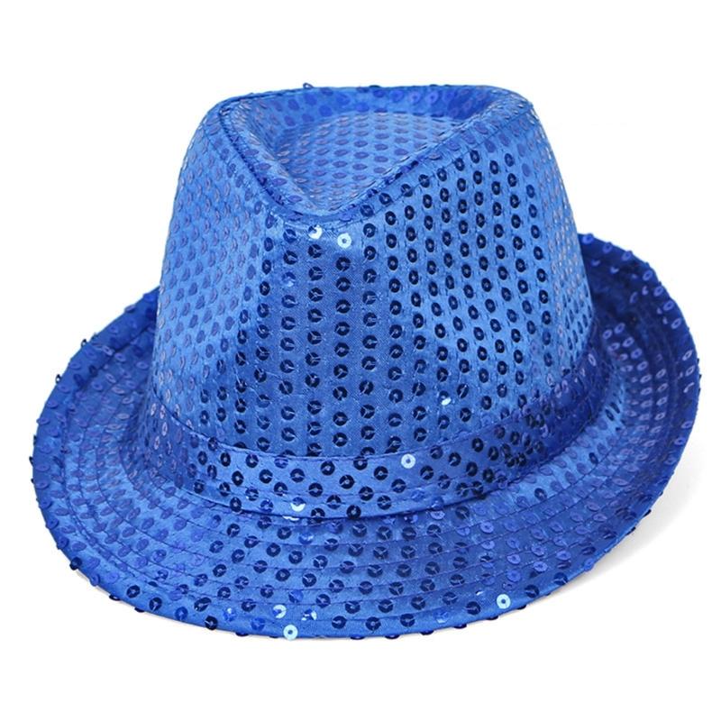 

Sequin Jazz Hat Fedora Trilby Hat Disco Fedora Sequin Hat Sequin Fedora Hat синій