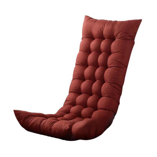 Recliner Chair Cushion with Ties Thick PP Cotton Chairs Pad for Garden Office Washable
