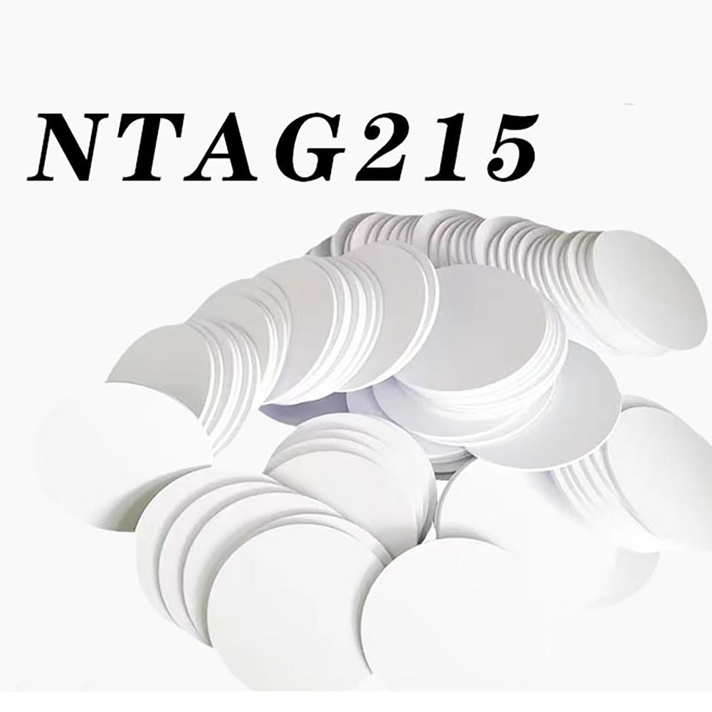 20PCS Round NTAG215 NFC Tags Blank Cards Waterpoof Chip 25mm