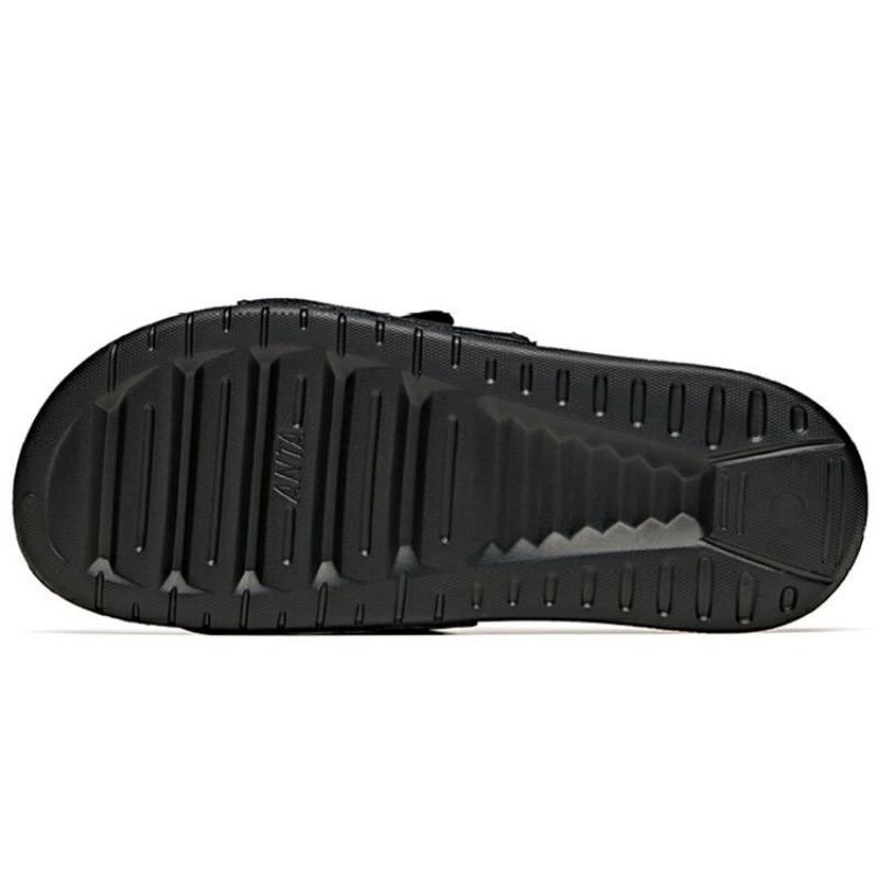 Anta Marvel X Serie Estilo de Vida Sandalias Simples Cómodas Silenciosas para Hombre Calzado Negro Blanco 912126993-1
