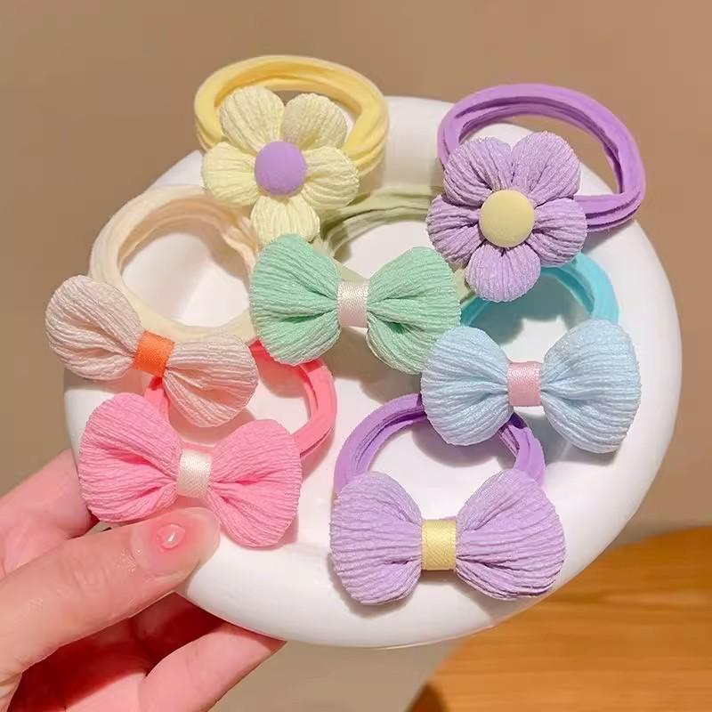 Children's Ponytail Towel Ring | Cute Hair Tie Headband | Girls' Rubber Band Hair Ring