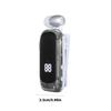 Lavalier Business Bluetooth-compatible Earphone Wireless Calling Talk Music Time LED Digital Display Headphone For Car