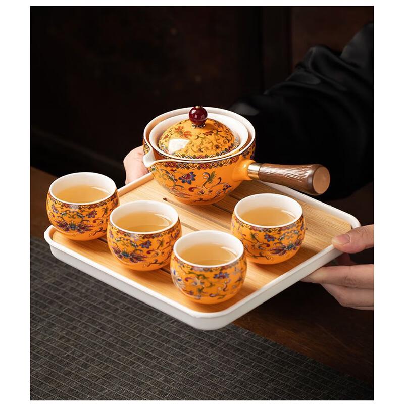WA360° Enamel Rotating Tea Set