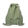 Lightweight Drawstring Pocket Solid Color Sports Backpack Women's Large Capacity Fitness Drawstring Backpack