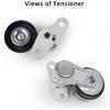 A/C Serpentine Drive Belt Tensioner Kit 90K-38159 Compatible With Cadillac Escalade 2002-2008, Chevrolet Avalanche 2002-2008, Express 2003-2008,