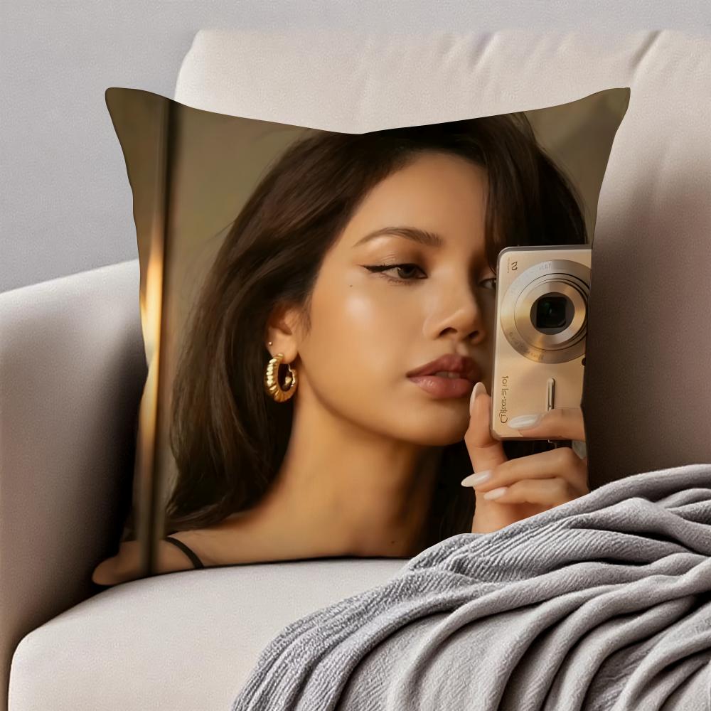 Singer LLisa Cushion Cover Pillowcase Antidustmite Invisible Zipper Short Plush Sofa Cushion