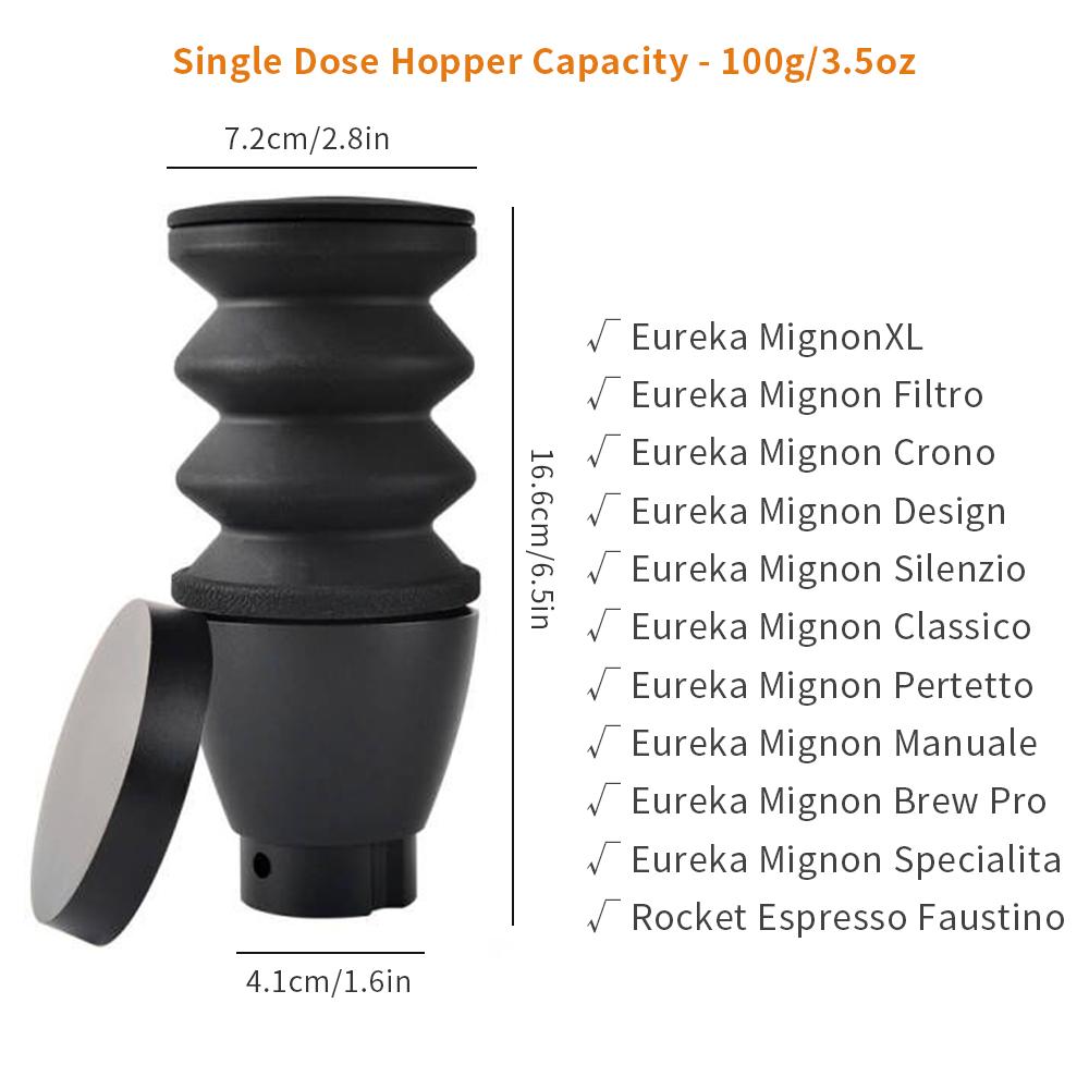 Coffee Beans Grinder Single Dose Hopper/Bellows Coffee Grinder Bean Bin Blowing Cleaning Tools For Eureka Mignon And Helios