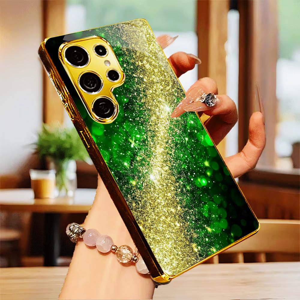 New Model Luxurious PhoneCase Electroplated Glass PhoneCase for Samsung Galaxy S26 S25 S24 S23 S22 S21 FE,Ultra,Plus