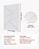 18 Pack Acoustic Wall Panels 11.8 X 11.8 X 0.4 Inch Self-Adhesive White