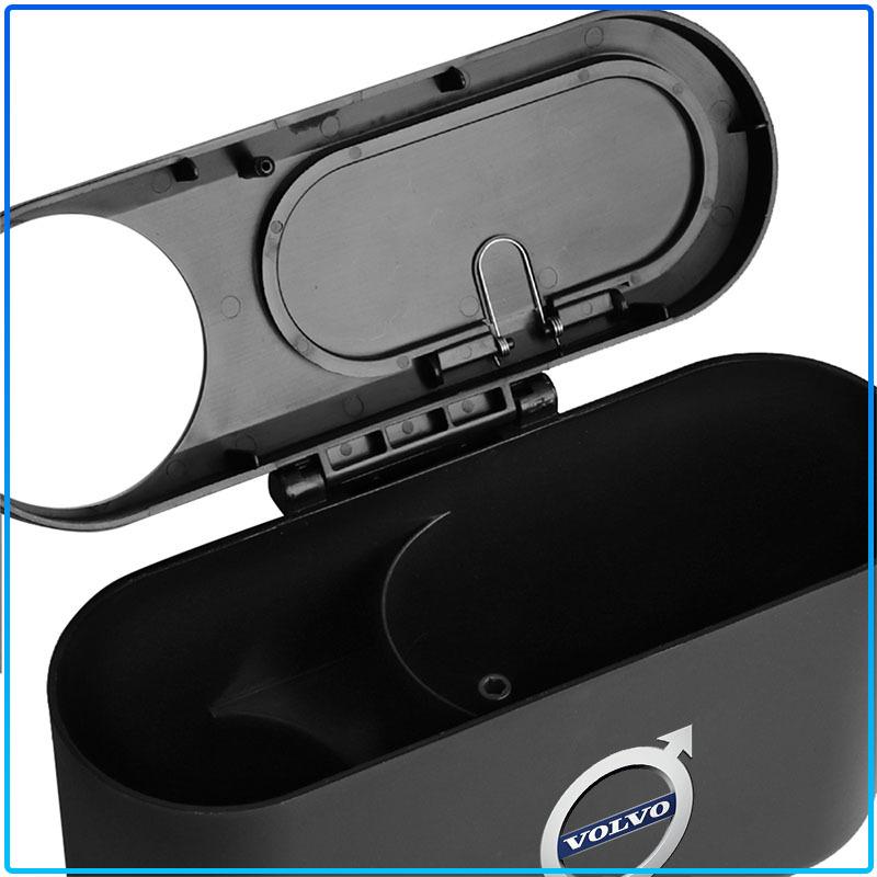 For Volvo XC90 XC60 XC70 XC40 V90 V60 V40 C70 C30 S80 1pcs Car Door Hanging Pressing Storage Case Auto Trash Can