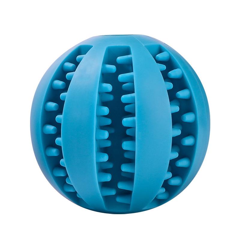 

1pcs Tolerant Chewing Food-Hiding Watermelon Ball Toy Dog Pet Dog Toy Self-stimulation Boredom Chewing Food Ball 5cm небо синє кольору