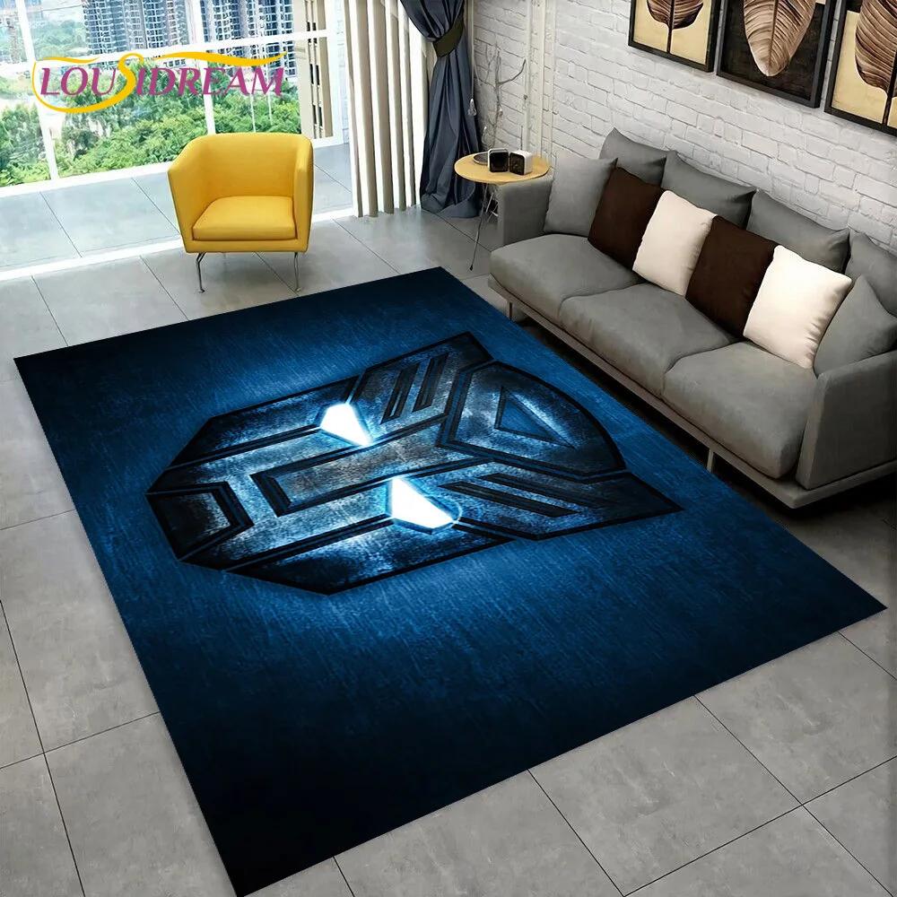 Cartoon T-Transformers Autobots 3D Carpet Rug for Bedroom Living Room Home Sofa Decoration,Children Game Large Decor Floor Mat