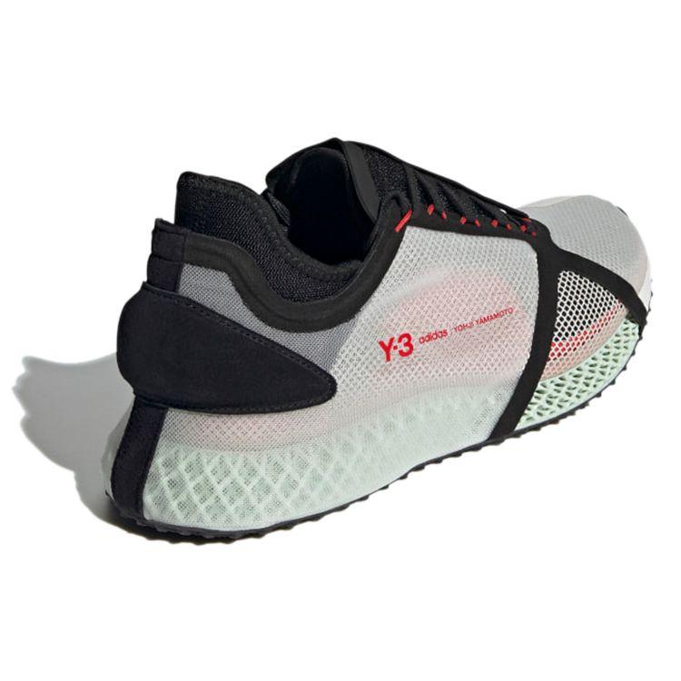 Adidas Y-3 Runner 4D IOW Bliss Unisex Sneakers Grey Black Red FZ4501