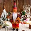 Multipurpose Holiday Ornament with Stylish Santa Doll Vibranting Fabric Christmas Collectible Figurines Daily Use