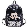 Mickey Mouse Letter Print Kids Cartoon Canvas Backpack For Preschool And Daily Use