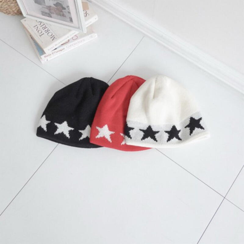 Women's FW Star Sweater Contrast Beanie