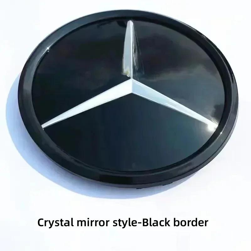 AABIC1 Car Front Grill Logo Light mirror face LED Badge Emblem Luminous Decorative Light For Mercedes Benz W167 GLC GLE CLS 2020-2023