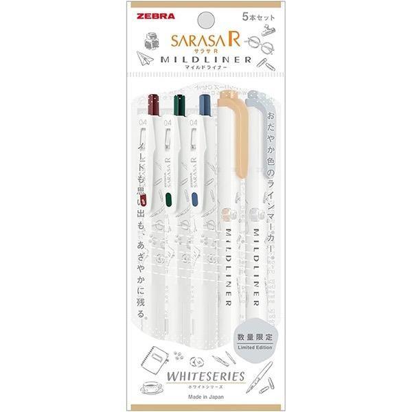 Zebra Sarasa R Mild Liner White Series Set A  Set B  Set C