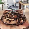 1pc Fire and Blood Office Carpet Chair Mats, Home Decor Mat Fantasy Theme Mat Durable Mat, Dragon Decor,Suitable for Fantasy Theme Lovers