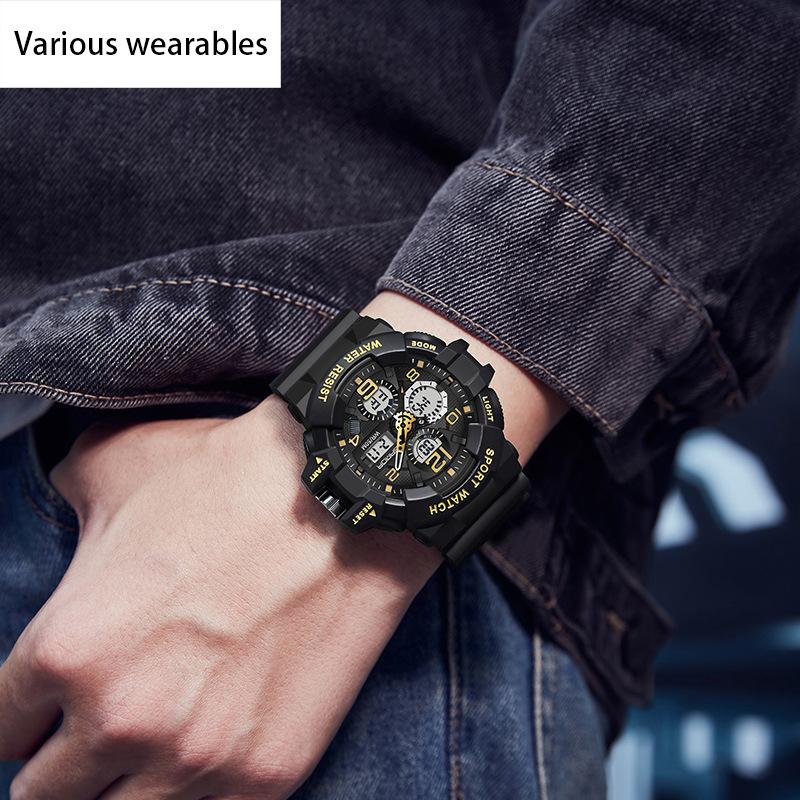 Tendencia Deportes Juveniles Reloj Electrónico Coreano Reloj de Personalidad Creativa para Hombre