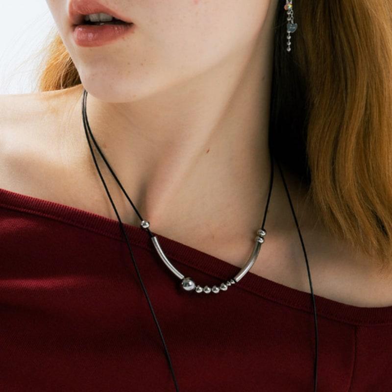 Pearlymore Holiday Leather Necklace_PM24N013WT