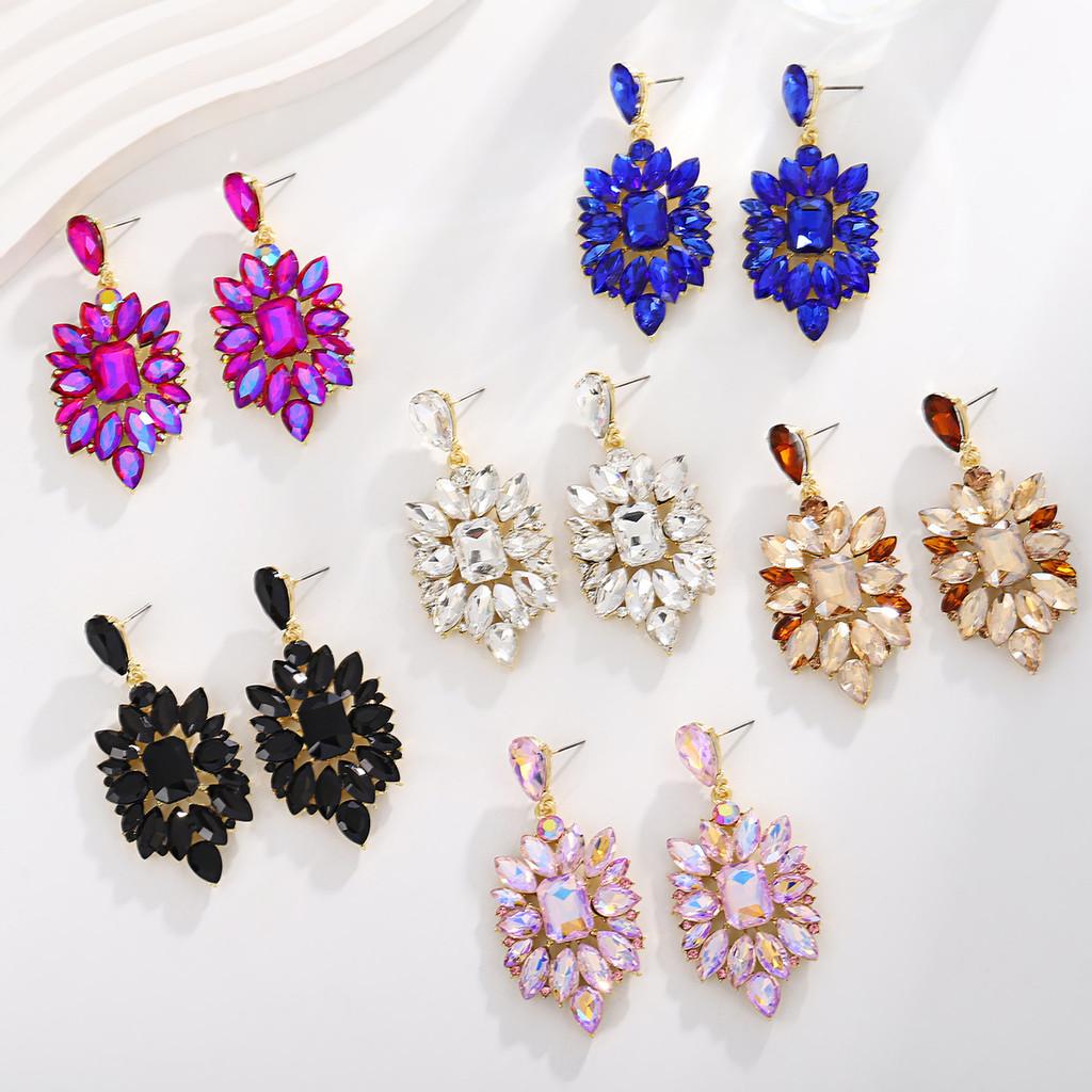 Elegant Alloy Drop Earrings For Women With Vintage Design Perfect For Evening Parties And Formal Events