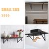 Wall Shelf  Heavy Duty Iron Load Bearing   Resistant Storage Support Bracket Closet Hanger Pole 