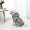 Schnauzer Dog Winter Coat - Four-Legged Cotton Outfit with Leash, Thickened for Teddy or Bichon Breeds