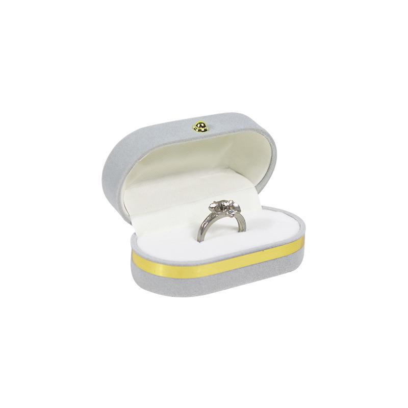 Flanelová úložná krabička na šperky na prsteny, náušnice, náhrdelníky, přívěsky a náramky