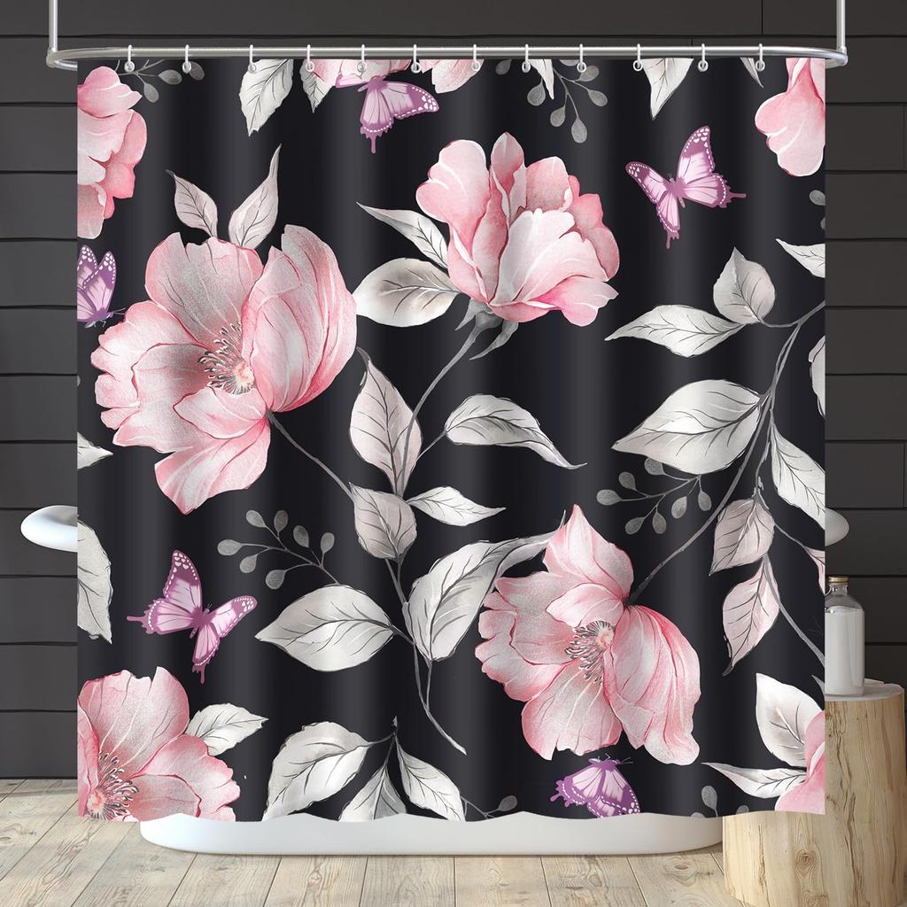 Funny Shower Curtains, Cool Dog Shower Curtain, Fun Pet Puppy Waterproof Shower Curtains with Hooks for Bathroom Decor, Dog