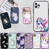 LO22 Cartoon Unicorn Soft Shell Phone Case for Samsung Galaxy Note 10 20 S23 S24 S25 Ultra FE Plus Edge Lite A02S A35 A07 A17