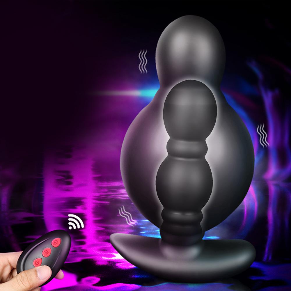 Electric Inflatable Remote Control Vibrating Anal Plug