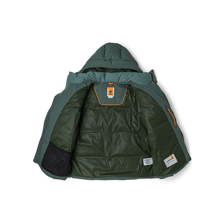 Timberland Removable Hooded Down Jacket Men outerwear Balsam-Green A5RFG-392