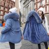 Neue Baumwolle Verdicken Warme Winterjacke Mantel Damen Lässiger Parka Winterkleidung Fellfutter Kapuzenparka Mujer Mäntel