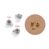 10pcs Stainless Steel Positioning Stopper Spacers Crimp End Beads For Zircon Making DIY Crimp Snap Bracelet End Clip Clasps
