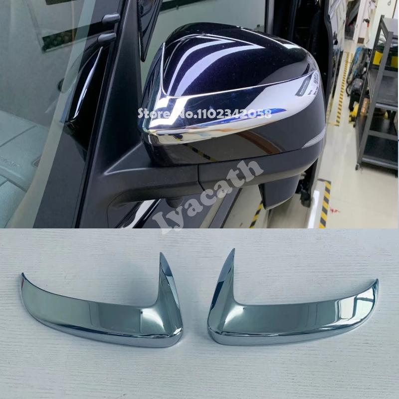 

For Toyota voxy noah 90 Series 2024 ABS chrome Rear view mirror lower Reverse mirror anti-collision decorative strip ABS chrome A