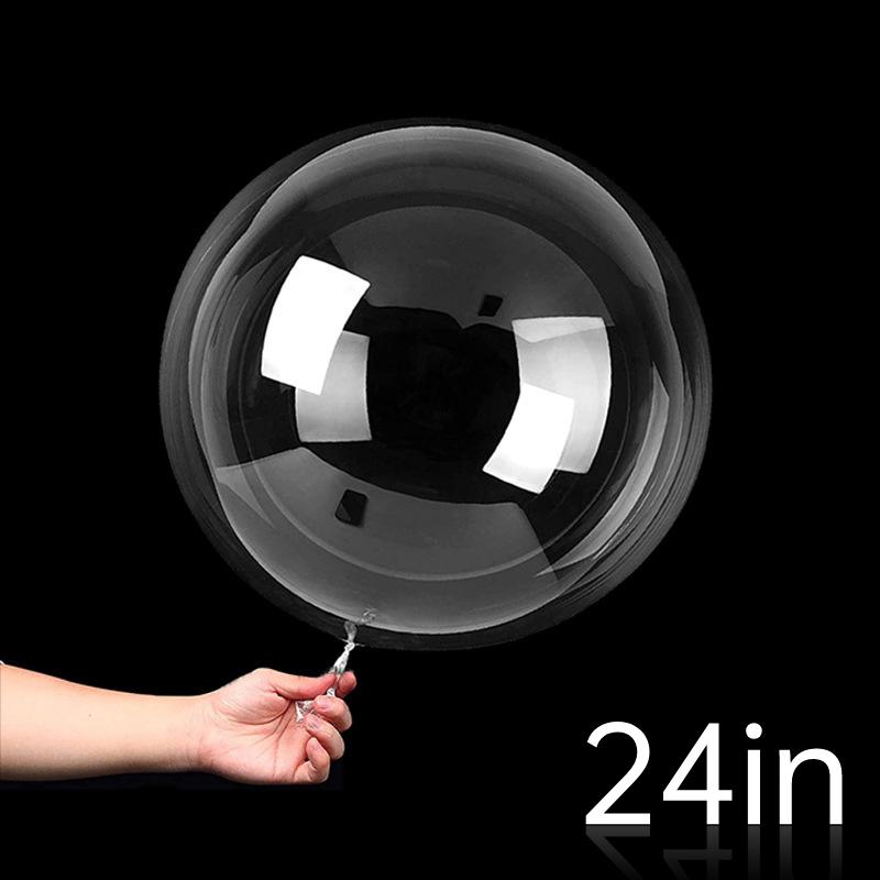 10pcs 10-36inch Transparent Bobo Bubble Balloon Clear Inflatable Air Helium Globos Wedding Birthday Party Decoration Baby Shower