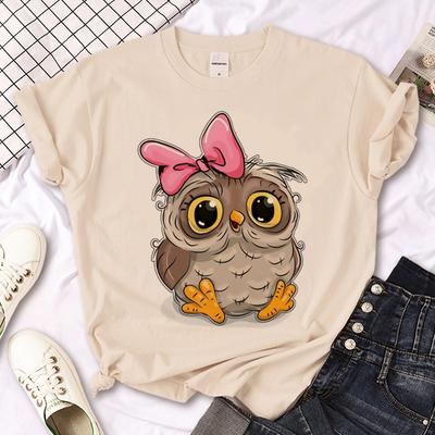 Sommer Eule T Shirt Frauen Designer Kurzarm T-shirts Mädchen Streetwear Kleidung