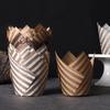 50 pezzi/set Tulipano Muffin Cupcake Carta Coppe Olio-Resistenti Cupcake Liners Cottura Torta Scatola Decorazione Torta Fai da Te Strumenti Muffin Wrap Custodie