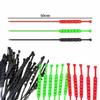 10pcs Anti-Skid Snow Chains for Motorcycles Bicycles Winter Tire Wheels Non-slip Cable Ties Motorbike Emergency Tire Chain Tool