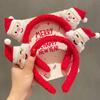 Cute Christmas Reindeer Plush Headband for Children New Year Hair Accessory and Hairpin Holiday Headwear